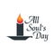 All souls day type  design.