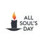 All souls day type  design.