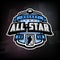 All stars of hockey, logo, emblem.