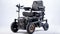 All-terrain wheelchair with a sleek design and various