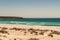 All in wide shot of Volunteer Beach, Falklands, UK