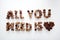 ALL YOU NEED IS LOVE wine corks composition