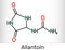 Allantoin glyoxyldiureide molecule, it is used in cosmetics