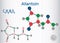 Allantoin glyoxyldiureide molecule, it is used in cosmetics. S