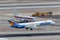 Allegiant Air McDonnell Douglas MD-83 about to touch down on the runway at McCarran International Airport in Las Vegas