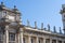 Allegorical sculptures of Attica on top right side of Museum of Ethnography in Budapest