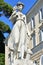 Allegory statue of summer, in Piazza del Popolo in Rome, Italy