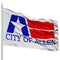 Allen City Flag on Flagpole, USA