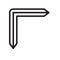 Allen keys icon vector isolated on white background, Allen keys sign , line symbol or linear element design in outline style