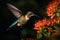 Allens Hummingbird\\\'s Delicate Dance with Blossoms (AI Generated)