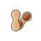 Allergen Caused by Food, Raw Beans Isolated Icon