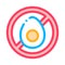 Allergen Free Chicken Egg Vector Thin Line Icon