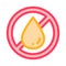 Allergen Free Trans Fat Vector Thin Line Icon