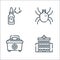 Allergies line icons. linear set. quality vector line set such as hospital, first aid kit, mite