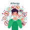 Allergy Concept Illustration