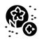 allergy on flowers icon vector glyph illustration