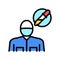 allergy and immunology medical specialist color icon vector illustration