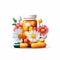 Allergy pills for women and man. Pills from Allergy. It\\\'s easy to breathe. Illustration. Ai generated