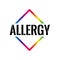 Allergy Triangle or pyramid line art vector icon