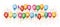 Alles Gute Geburtstag Banner Colored Balloons Confetti Explosion