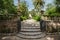 Alley in the Alfabia Gardens park on Tramuntana mountain, Mallorca, Spain