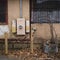 Alley Details of Grungy Urban Building Exterior Wall.