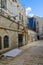 Alley in the historic Nachalat Shiva district, Jerusalem, Israel