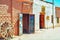 Alley with local businesses, in San Pedro de Atacama