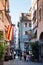 Alley and old vintage buildings in Zurich Old town Altstadt