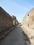 Alley of a ruins of an old castle