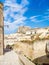 Alley of the Sassi di Matera, prehistoric historic center, UNESCO World Heritage Site, European Capital of Culture 2019.