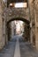 Alley in the village of Saillans in the Drome