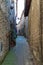 Alley in Viterbo, Italy