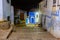 Alleys of the blue city Chefchaouen by night