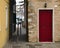 Alleys and streets among the colorful houses of the seaside village of Caorle