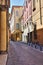 Alleyway. Bologna. Emilia-Romagna. Italy.