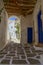 Alleyway on the Cycladic island of Ios, Greece