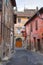 Alleyway. Nepi. Lazio. Italy.