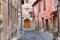 Alleyway. Nepi. Lazio. Italy.