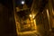 Alleyway in the town of Quedlinburg, Germany, at night