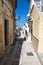 Alleyway. Vico del Gargano. Puglia. Italy.