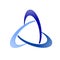 Alliance Global Triangle Swoosh Symbol Logo Design