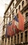 Allied flags in Checkpoint Charlie,