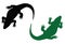 Alligator silhouette