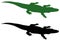 Alligator silhouette collection