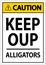 Alligator Warning Sign: Danger Keep Out - Alligators