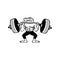 Alligator Weightlifter Lifting Heavy Barbell Mascot Black and White