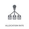 Allocation rate icon from Allocation rate collection.