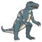 allosaurus dinosaur ancient vector illustration transparent background
