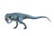 Allosaurus dinosaur isolated background